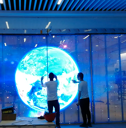 成都前沿医学中心智能系统LED通明屏项目