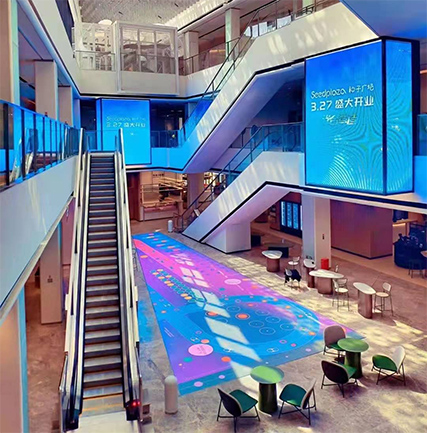 湖北荆门种子广场LED通明屏项目