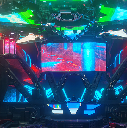 河南商丘Monica莫妮卡酒吧LED通明屏项目